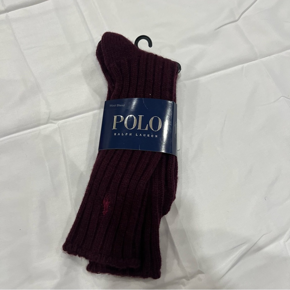 Polo by Ralph Lauren wool blend sock 1 pair. Soft and warm. Brand new